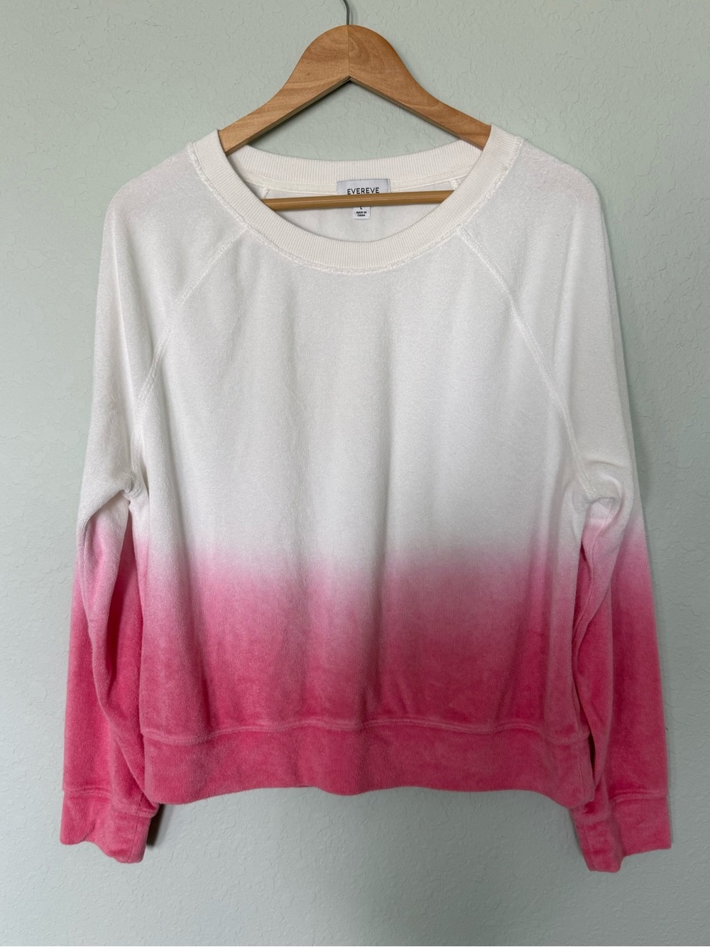 Evereve Ombre Crewneck Terry Sweatshirt